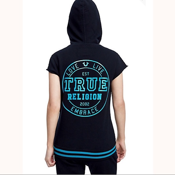 TRUE RELIGION Womens Lace Up Sweatsuit Black - Picture 3 of 8